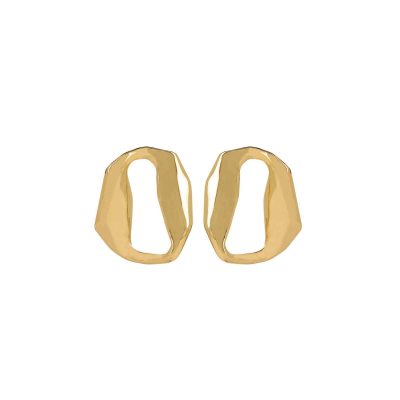 Pendientes chapados modernos